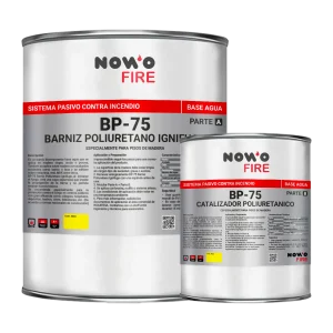 Barniz Poliuretano Ignifugo BP-75 - Para Suelos de Madera - Nowo Fire - Kit 4.4L